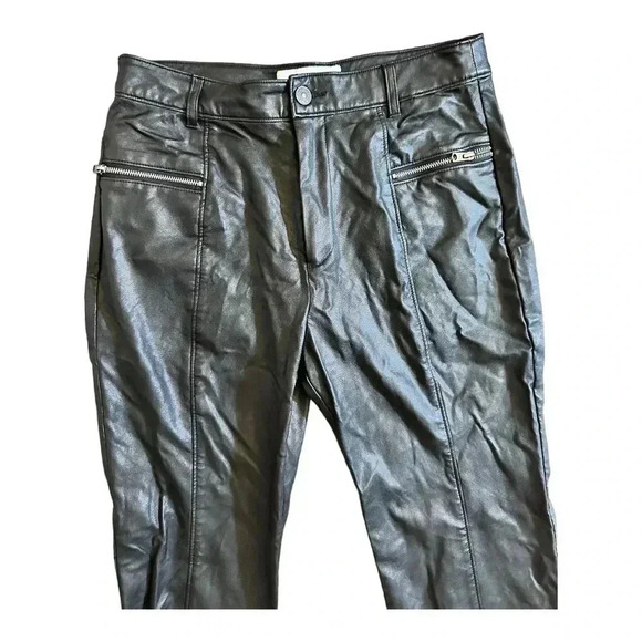 Abercrombie & Fitch Vegan Leather Pants Size 2 - Picture 4 of 7